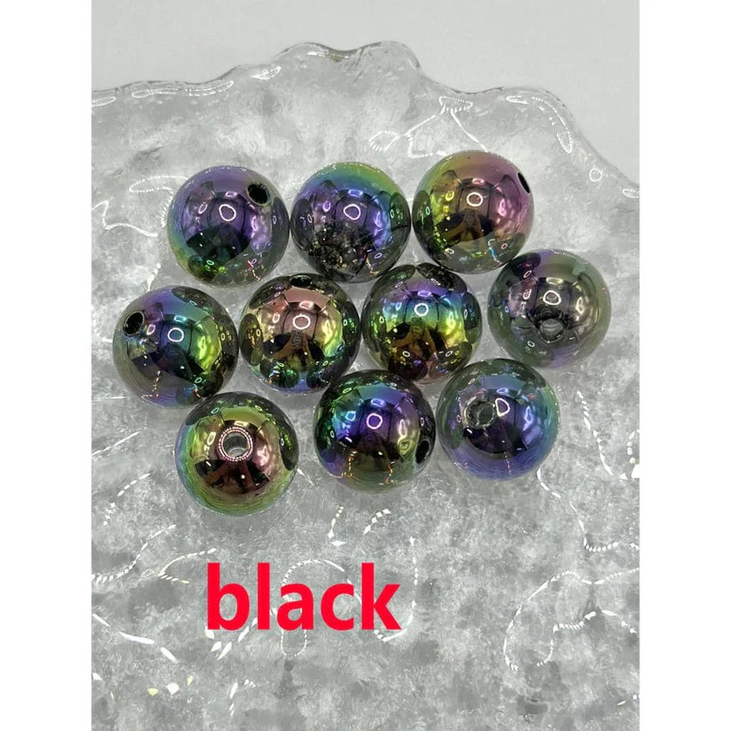 clear uv coat Acrylic Beads with UV Coating 16mm CM