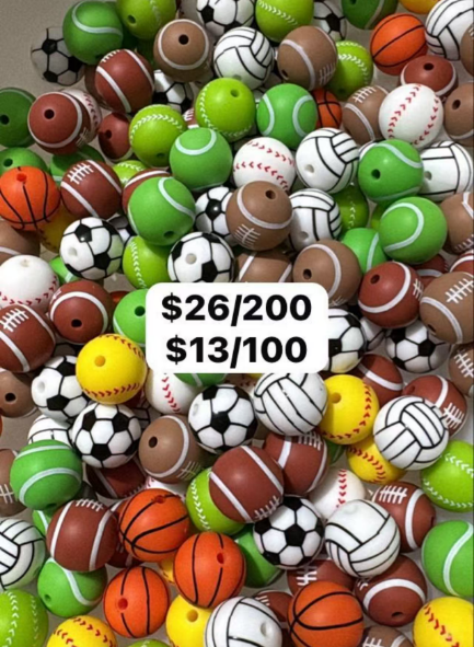 15mm Silicone ball-shaped beads