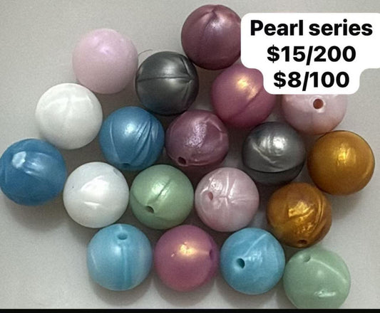 16mm Pearl series silicone beads