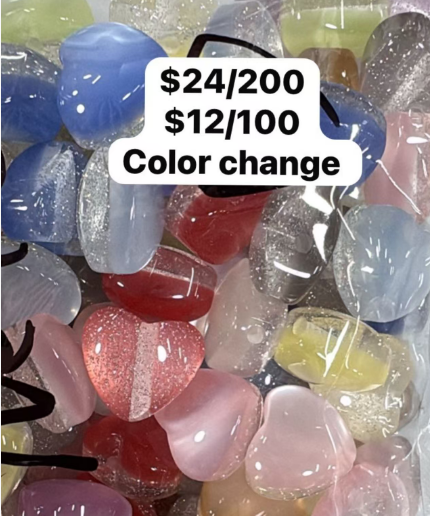 Heart-shaped color change